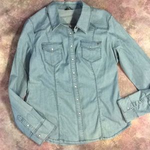 NWT Guess Denim LS Shirt Sz XL